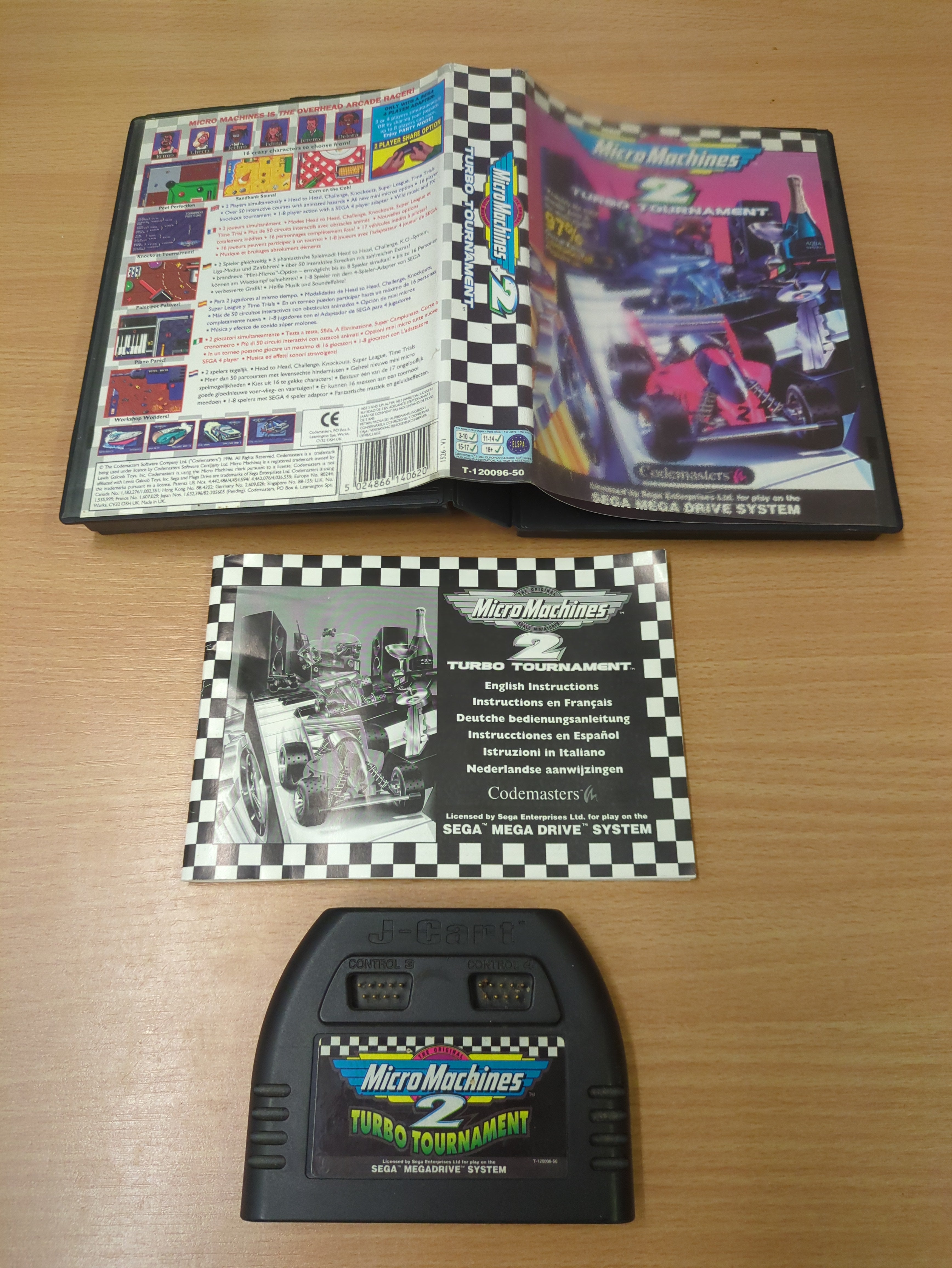 Micro Machines 2: Turbo Tournament Sega Mega Drive game Micro Machines 2: Turbo Tournament Sega Mega Drive game